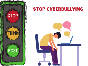 Stop cyberbullying graphic